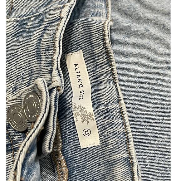 Altar'd State Tyla Wide Leg Stretch Jeans Medium Light Wash Size 25 NEW - Picture 7 of 10